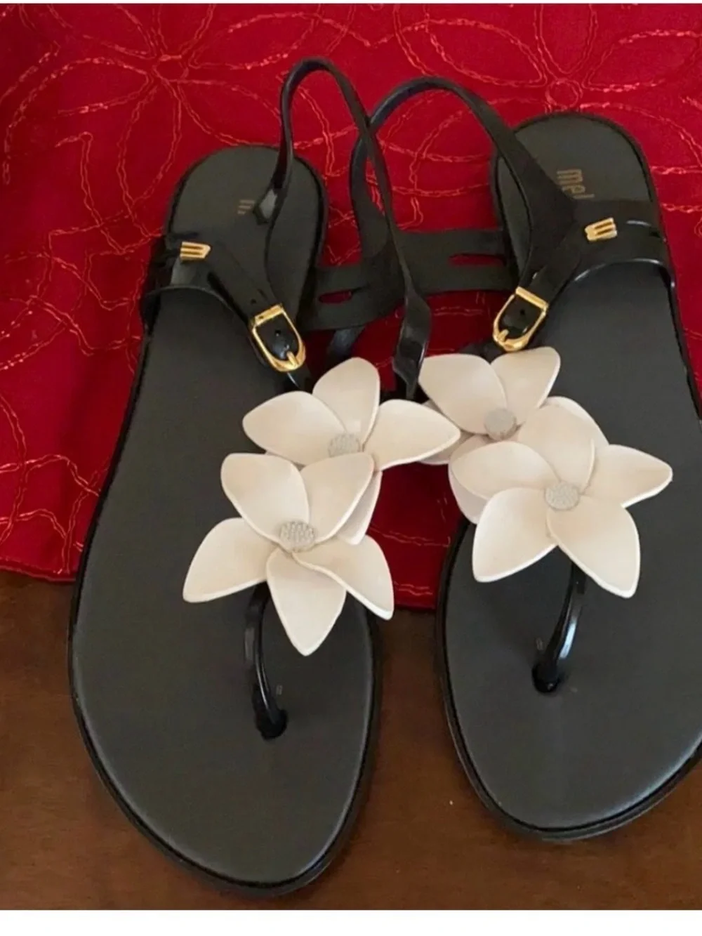 Melissa Solar Garden Hawaii sandals Sz 9